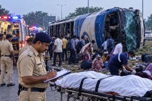 Police Probe Underway Into Haveri Sleeper-Bus Accident